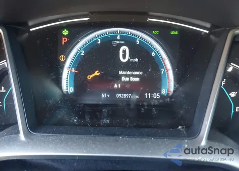 2020 Honda Civic Ex из США, поврежденный, VIN 19XFC1F34LE022345